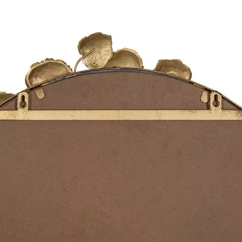 Miroir mural intégral arqué doré – Utilisateur unique – 51,4" x 29,1"