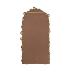 Miroir mural intégral arqué doré – Utilisateur unique – 51,4" x 29,1"