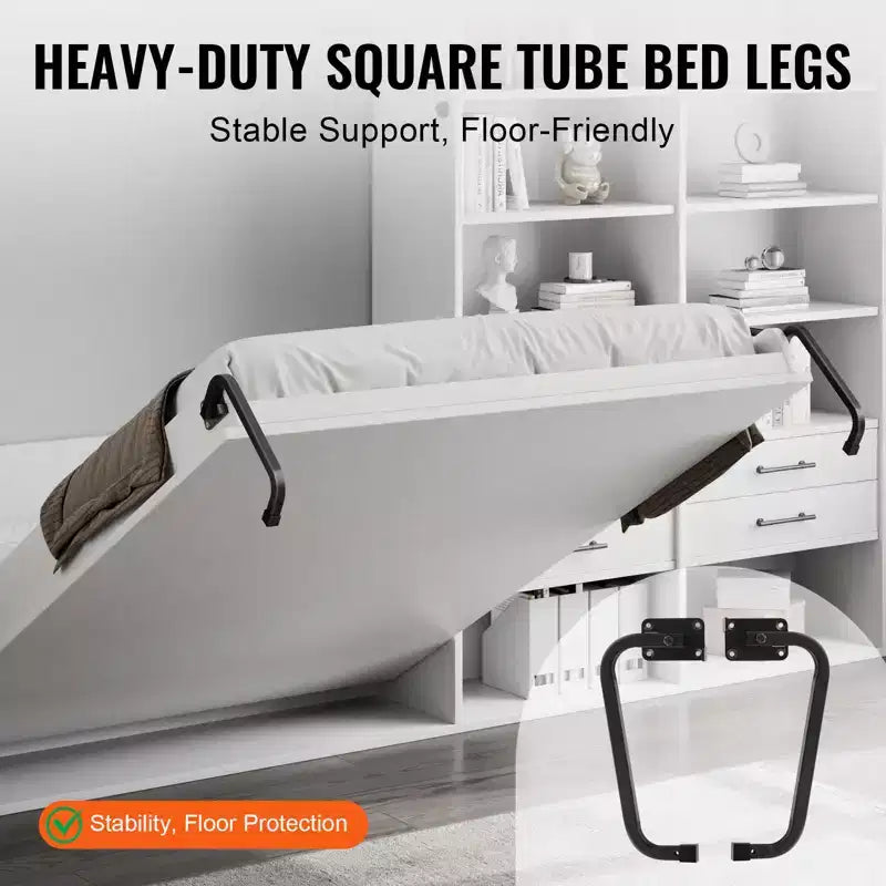Kit de quincaillerie de lit escamotable « Reine » – Pliage horizontal, 1 matelas