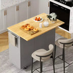 Meuble îlot de cuisine roulant noir/bleu/brun/gris/blanc avec 3 tiroirs et 2 portes, pour un utilisateur