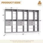 Organisateur de placard autonome beige/gris/blanc – 1, 2 ou 3 unités