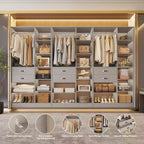 Organisateur de placard autonome beige/gris/blanc – 1, 2 ou 3 unités