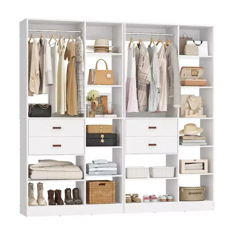 Organisateur de placard autonome beige/gris/blanc – 1, 2 ou 3 unités