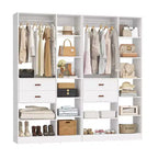 Organisateur de placard autonome beige/gris/blanc – 1, 2 ou 3 unités