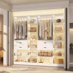 Organisateur de placard autonome beige/gris/blanc – 1, 2 ou 3 unités