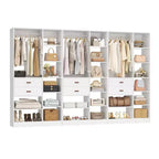 Organisateur de placard autonome beige/gris/blanc – 1, 2 ou 3 unités