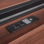 Lit plate-forme en métal noir/blanc avec lit gigogne et ports USB – Grand lit/Très grand lit, 1 à 2 places