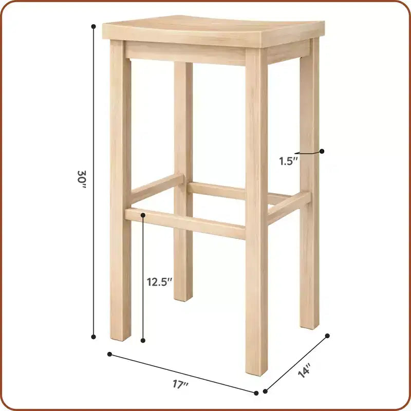 Tabouret de bar sans dossier, Noir / Blond / Noyer / Noyer foncé, 30 po, Lot de 2