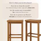 Tabouret de bar sans dossier, Noir / Blond / Noyer / Noyer foncé, 30 po, Lot de 2