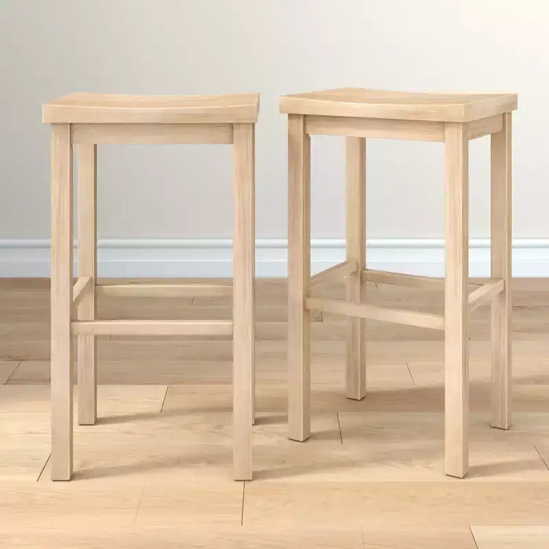 Tabouret de bar sans dossier, Noir / Blond / Noyer / Noyer foncé, 30 po, Lot de 2