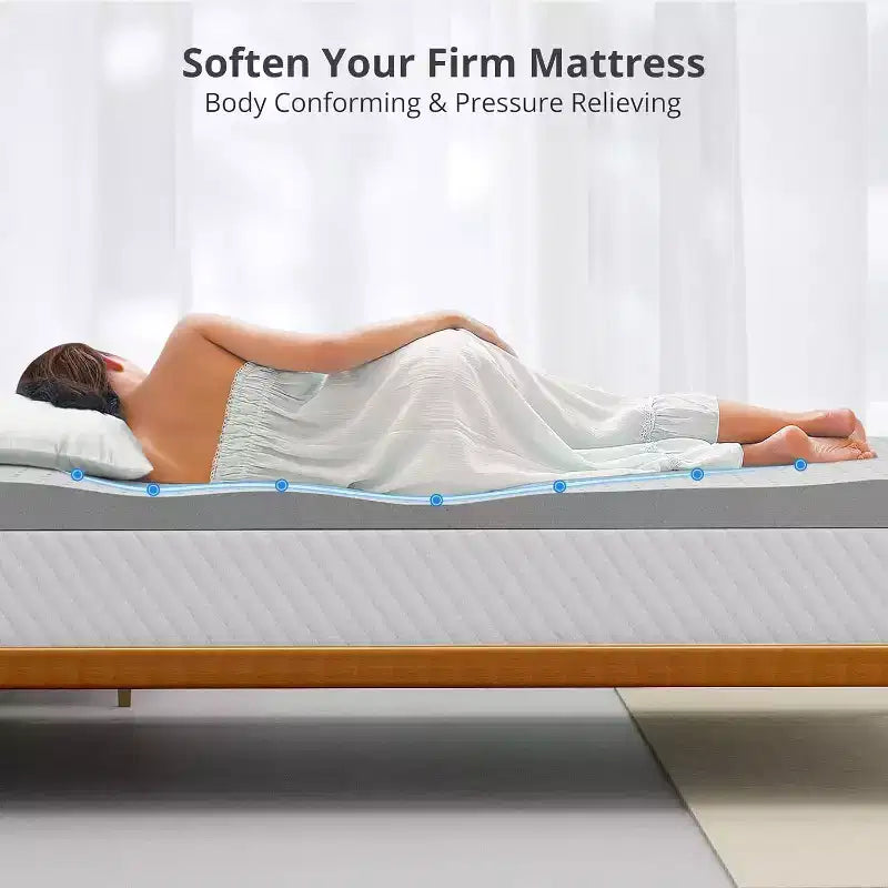 Matelas Pliable en Mousse Gel Blanche – Moelleux, pour 1 à 2 Personnes | Grand Lit / Très Grand Lit