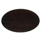 Table Basse Ovale Beige/Cerisier et Noyer avec Tiroir et Étagère, 1 pièce