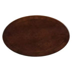Table Basse Ovale Beige/Cerisier et Noyer avec Tiroir et Étagère, 1 pièce