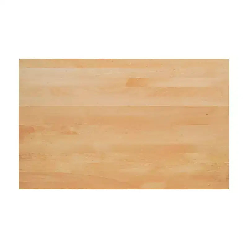 Table de bar brun foncé/naturel avec plateau et pied en X noir, 4 places
