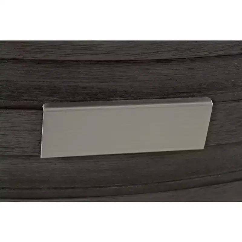 Tabouret de comptoir rembourré anthracite / gris, sans accoudoirs, dossier mi-hauteur, 1 place