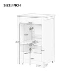 Meuble-lavabo de salle de bain 20 po avec évier, noir/gris, porte à fermeture douce, évier simple, autoportant