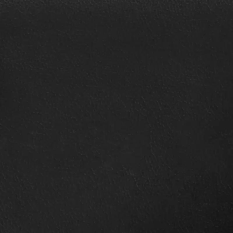 Cadre de lit plateforme en similicuir noir, Lit simple, 1 personne