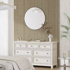Panneau mural acoustique grain de bois beige/noir/marron – Paquet de 4 (chambre 2 personnes)