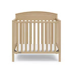 Mini-lit de bébé convertible 4-en-1 Blush / Bois flotté / Gris galet / Blanc avec matelas, pour 1 personne