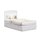 Mini-lit de bébé convertible 4-en-1 Blush / Bois flotté / Gris galet / Blanc avec matelas, pour 1 personne