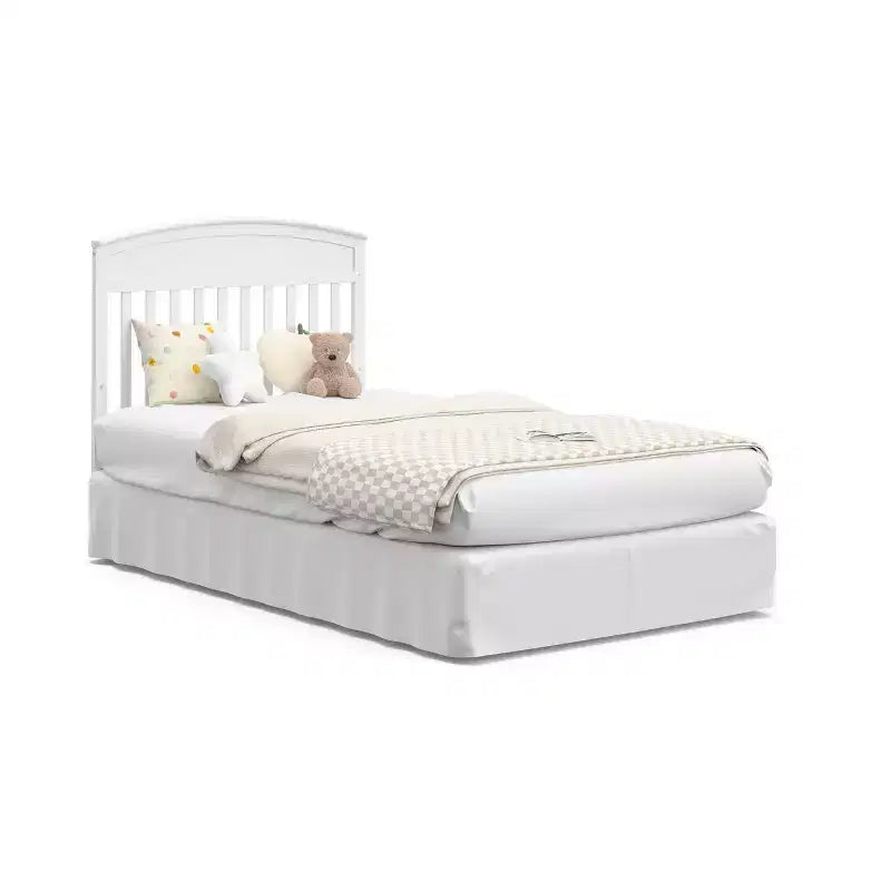 Mini-lit de bébé convertible 4-en-1 Blush / Bois flotté / Gris galet / Blanc avec matelas, pour 1 personne