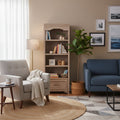 GDFStudio Renwood 72H Wood Bookcase with File Drawer and Adjustable Shelf