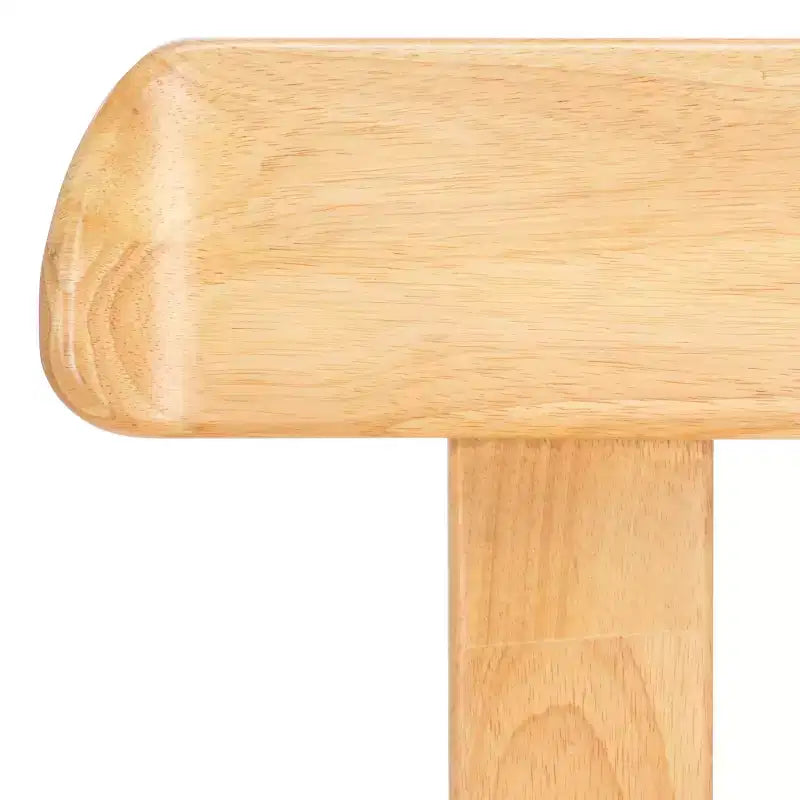 Tabouret de comptoir en bois – Noir / Blond clair / Noyer, Sans accoudoirs, Dossier mi-hauteur, 1 place