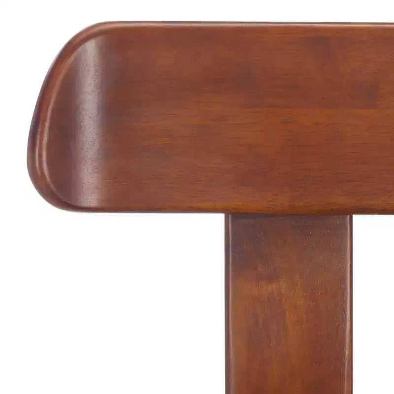 Tabouret de comptoir en bois – Noir / Blond clair / Noyer, Sans accoudoirs, Dossier mi-hauteur, 1 place