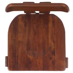 Tabouret de comptoir en bois – Noir / Blond clair / Noyer, Sans accoudoirs, Dossier mi-hauteur, 1 place